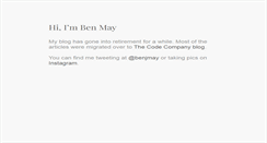 Desktop Screenshot of benmay.org